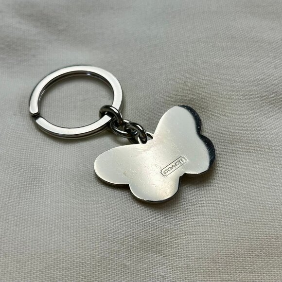 Vintage Coach Butterfly Key Ring - Mint - Picture 2 of 2